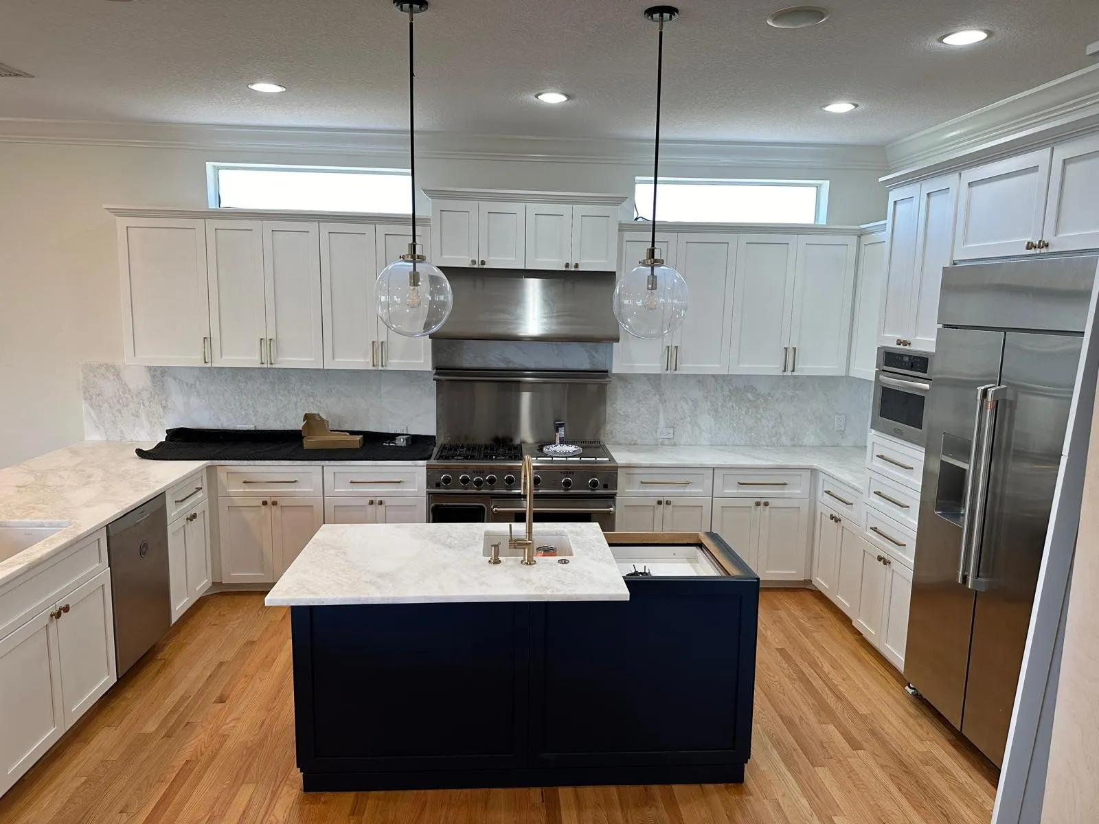 Cabinet Color Change — after refinishing