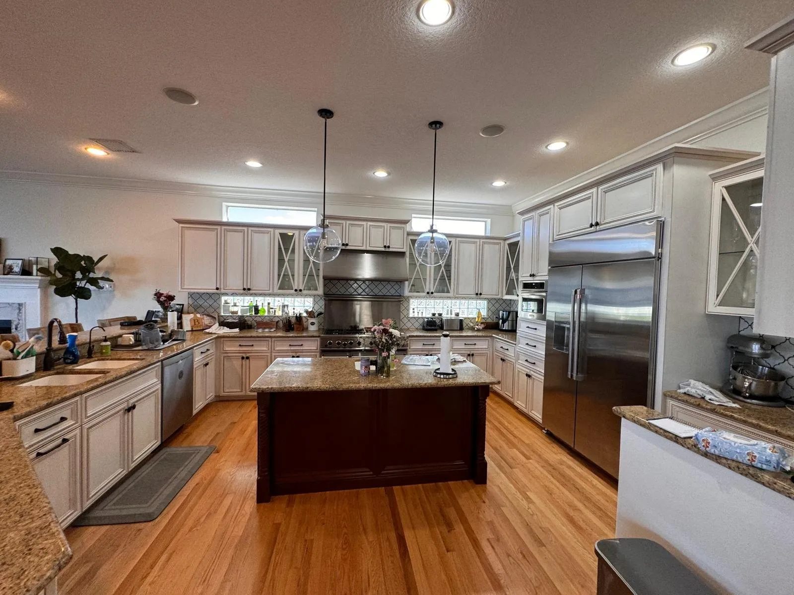 Cabinet Color Change — before refinishing